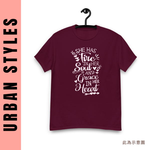 ★美國設計師大學T★ Fire And Grace T恤/T-shirt  (深紅色T)